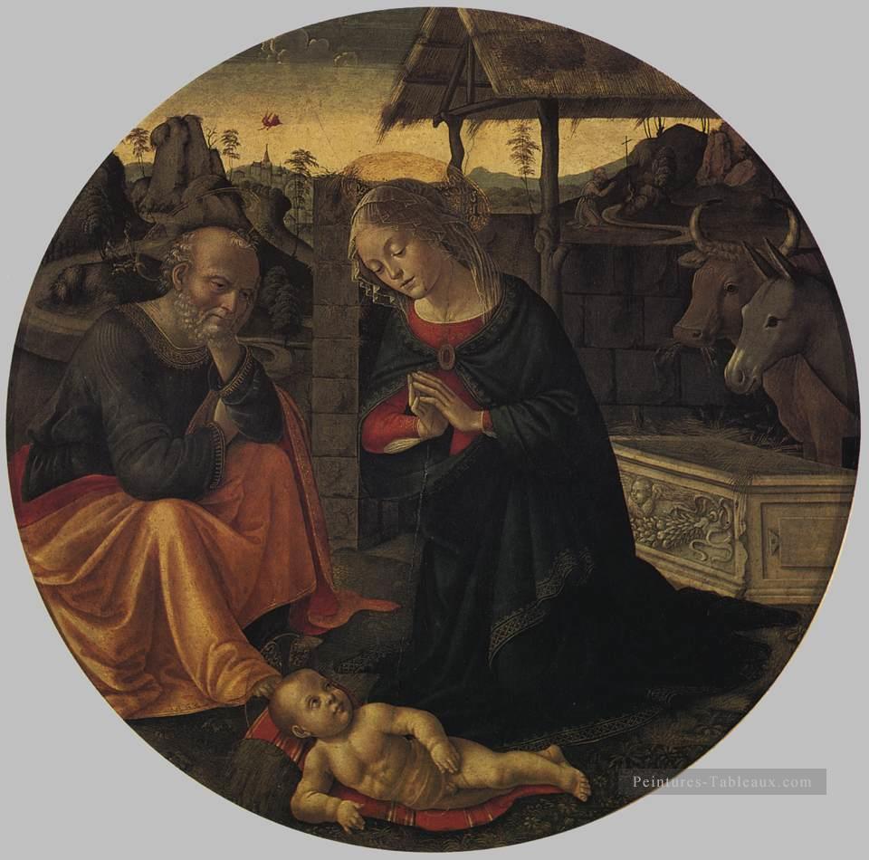 Adoration de l’enfant Renaissance Florence Domenico Ghirlandaio Peintures à l'huile